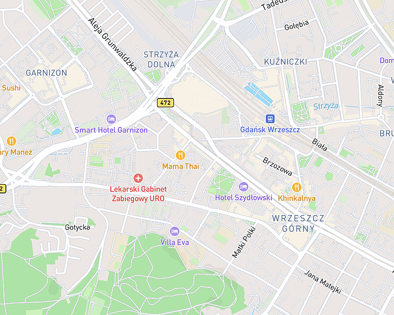 Mapa przedstawiająca lokalizację AniCura ANIMAL.MED Przychodnia Weterynaryjna