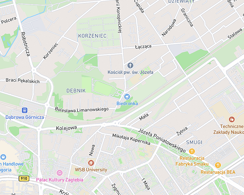Mapa przedstawiająca lokalizację AniCura Wróblewscy Przychodnia Weterynaryjna