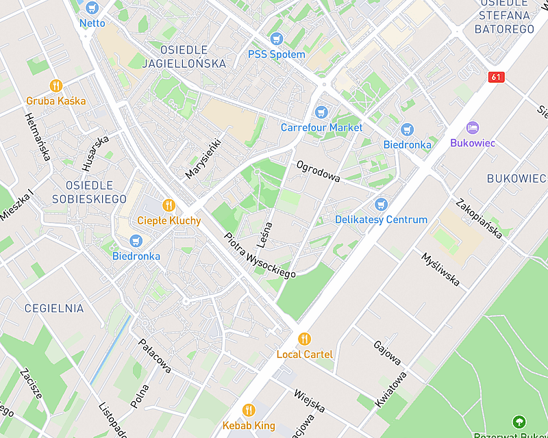 Mapa przedstawiająca lokalizację AniCura Legwet Całodobowa Klinika Weterynaryjna  (24H)