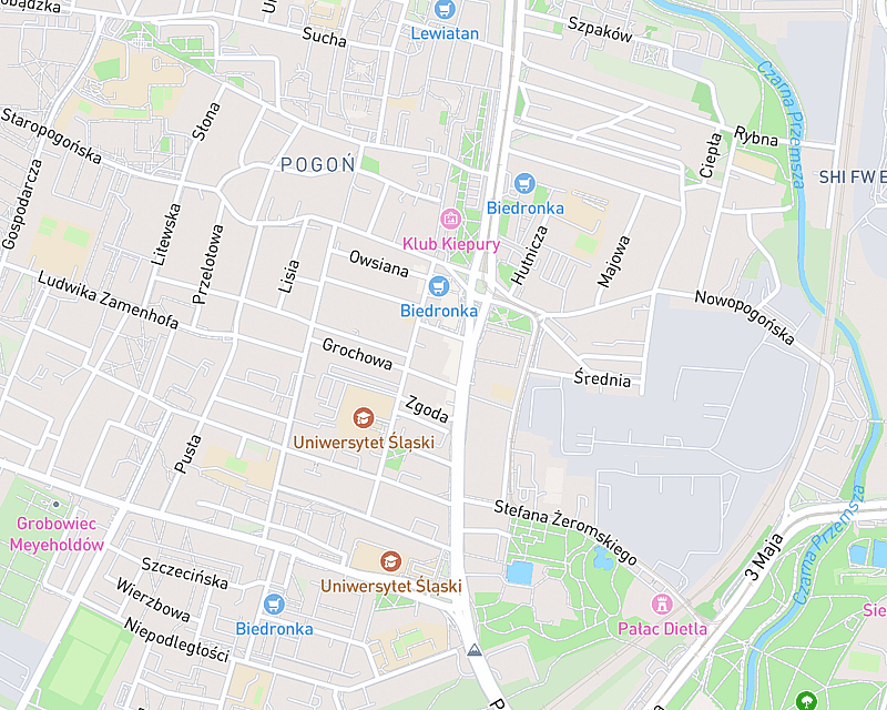 Mapa przedstawiająca lokalizację AniCura Molicki Gabinet Weterynaryjny